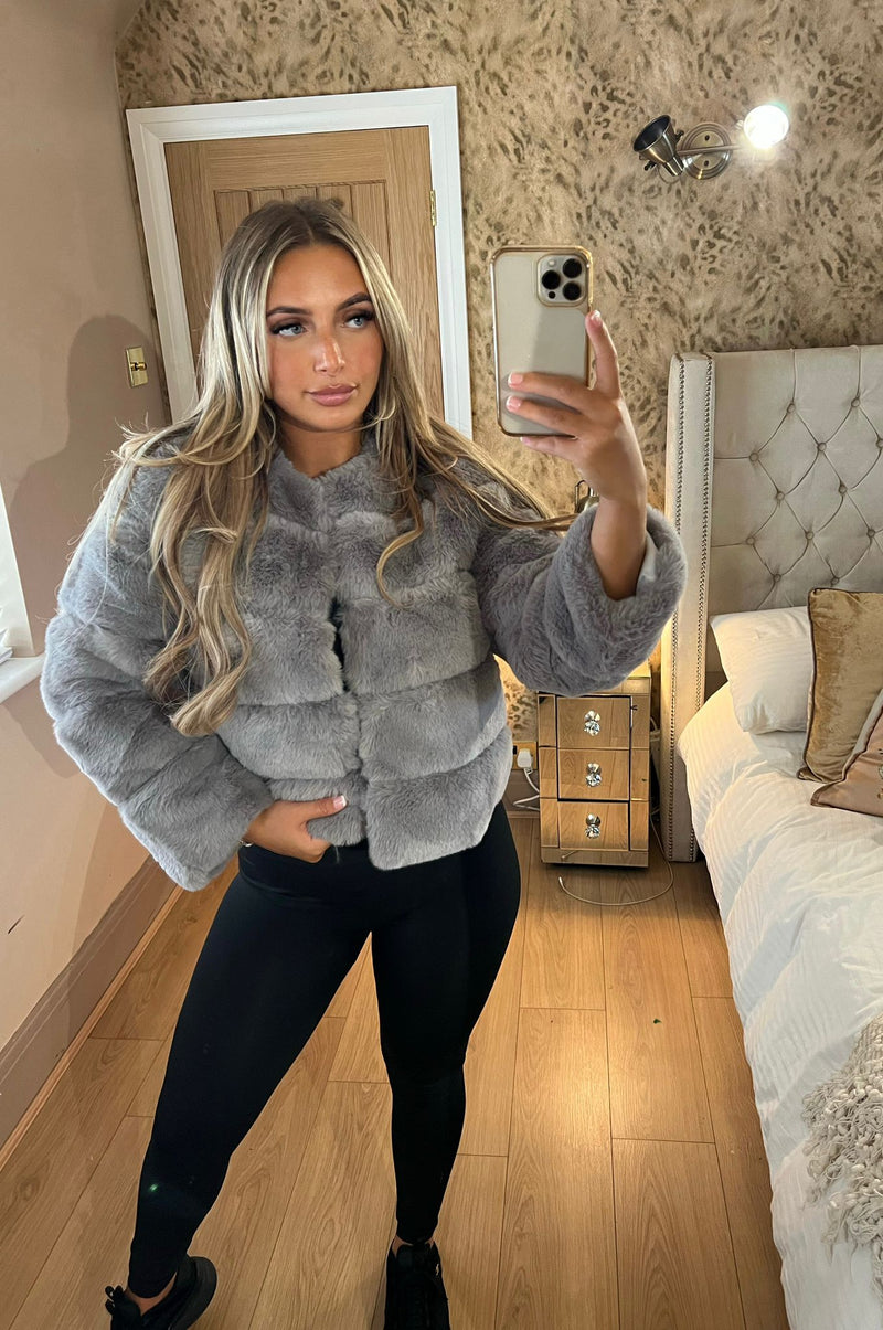 Faux fur coats
